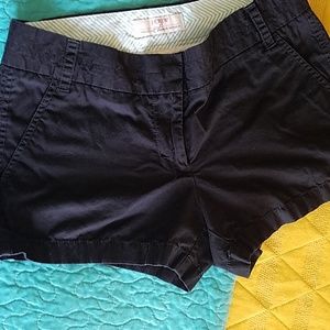 Black j crew chino shorts guc